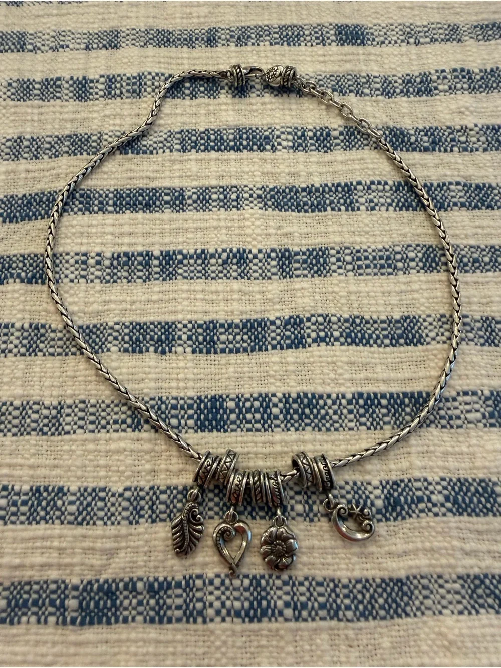 Brighton Silver Plated Necklace Live Love Laugh Dream